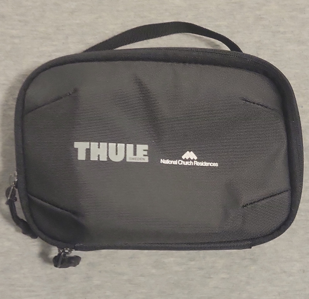 Thule Zippered Travel Organizer Pouch Bag Black National Church Residences Logo